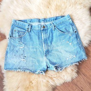 Vintage Distressed Wrangler Women's Cut Off Shorts